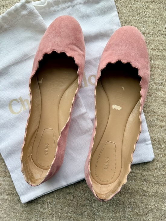 Chloe Shoes - Chloe pink ballerina flats - Size 10 US / 40 IT
